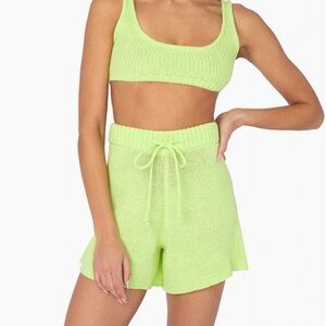 WeWoreWhat Knit Shorts Set